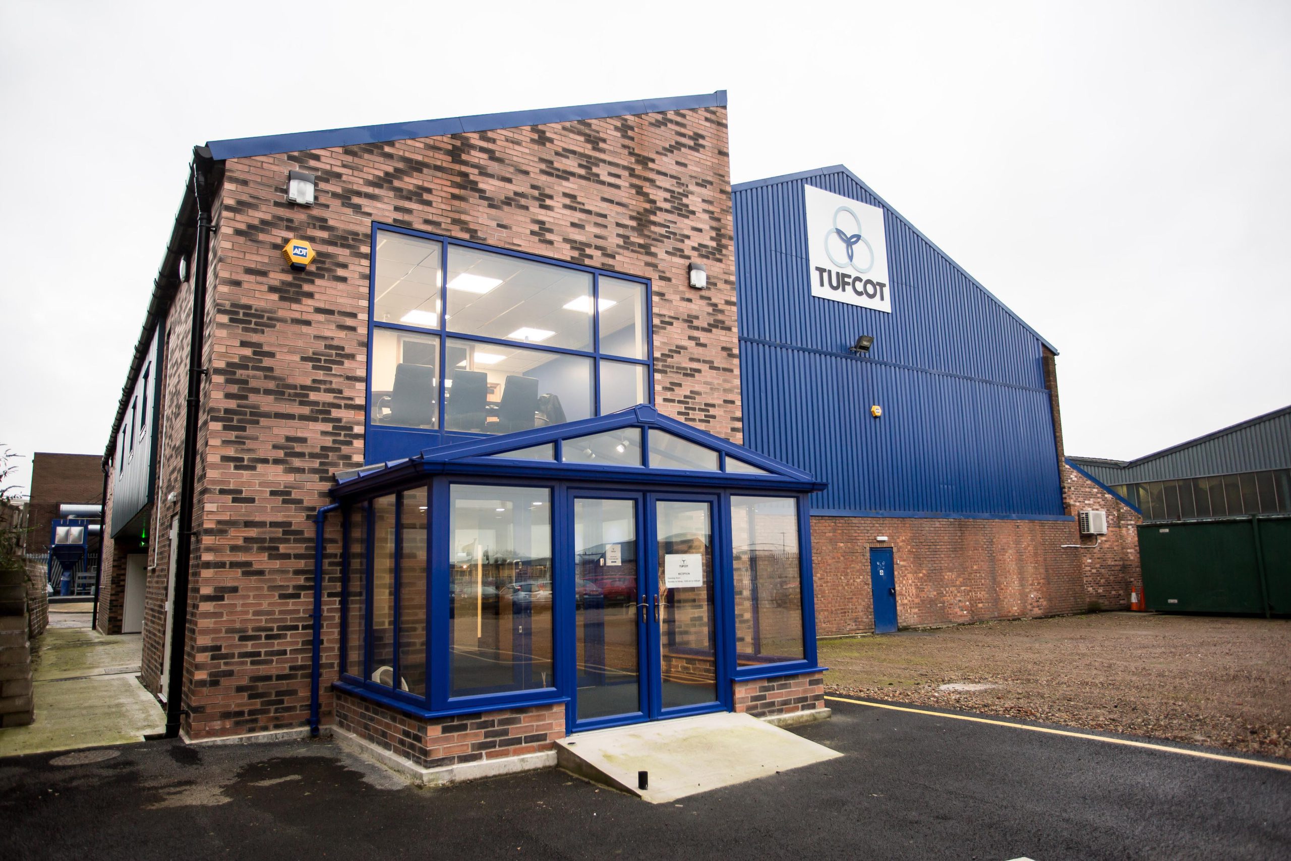 Exterior view of Tufcot’s facility in Sheffield