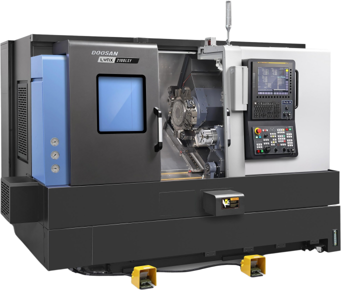 Doosan Lynx 2100LSYA CNC Horizontal Single Turret Lathes