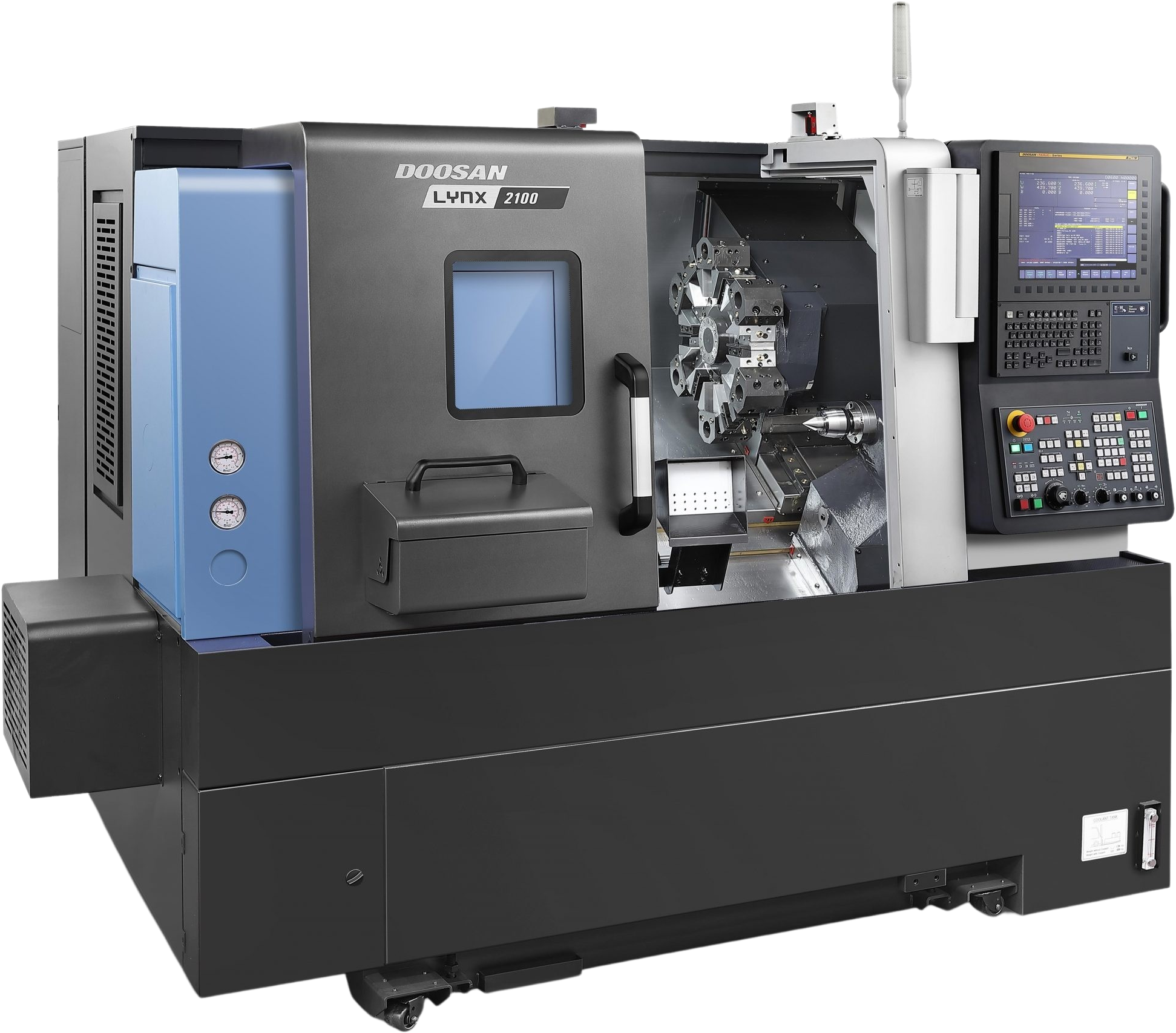 Lynx 2100B Horizontal Single Turret Lathe Mills CNC