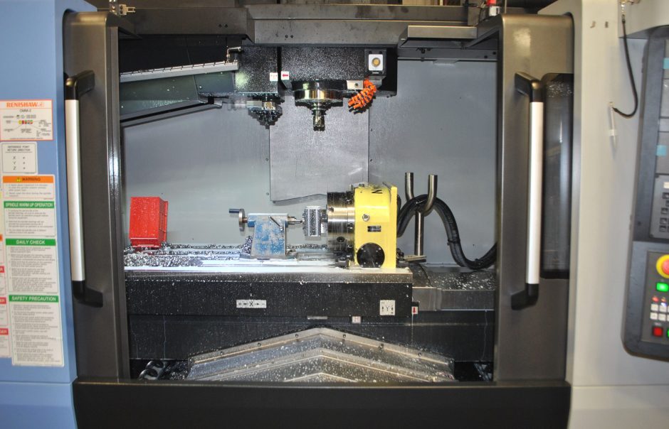 interior of DNM vertical machining centre