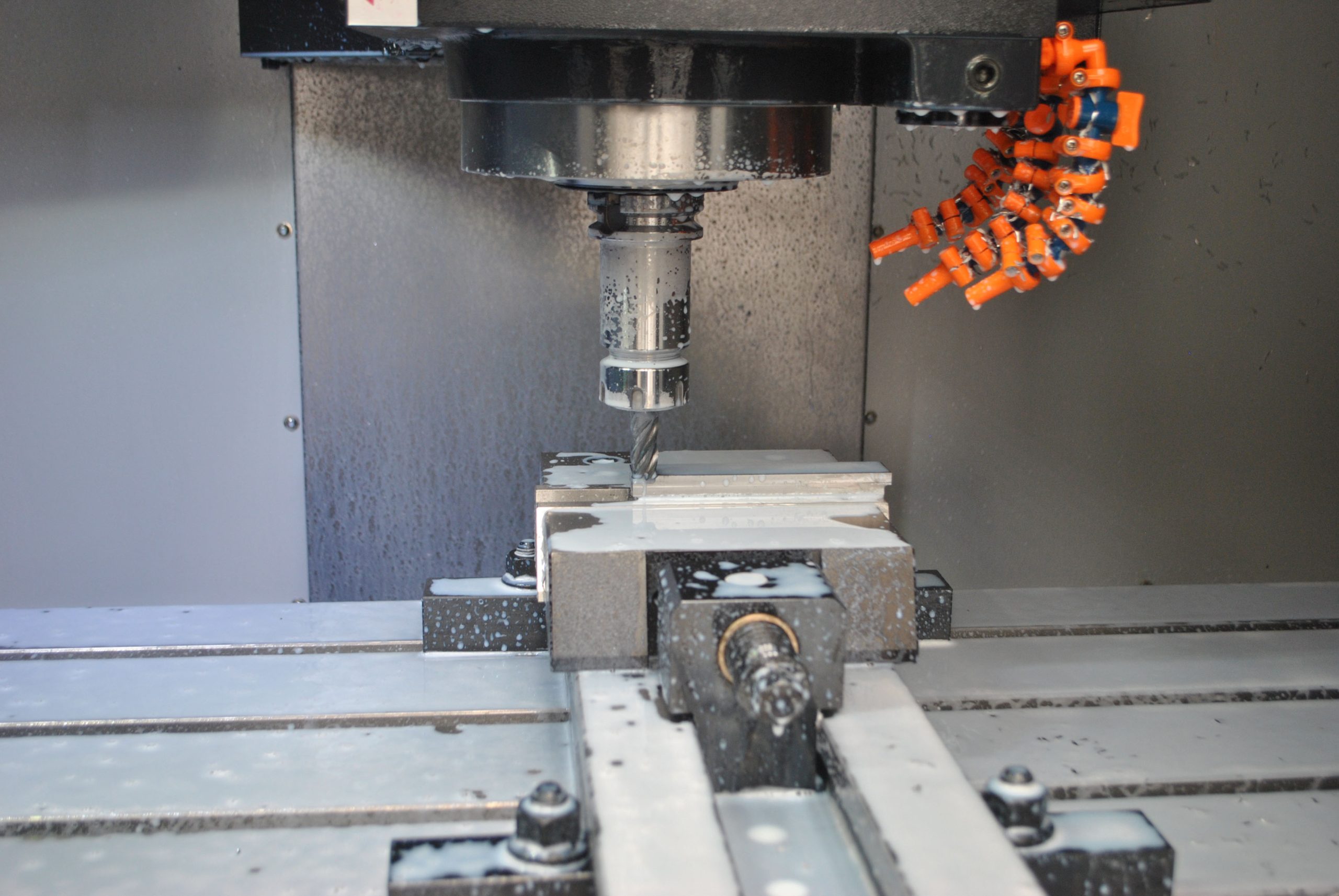 Interior of a DN Solutions DNM 5700 machining centre