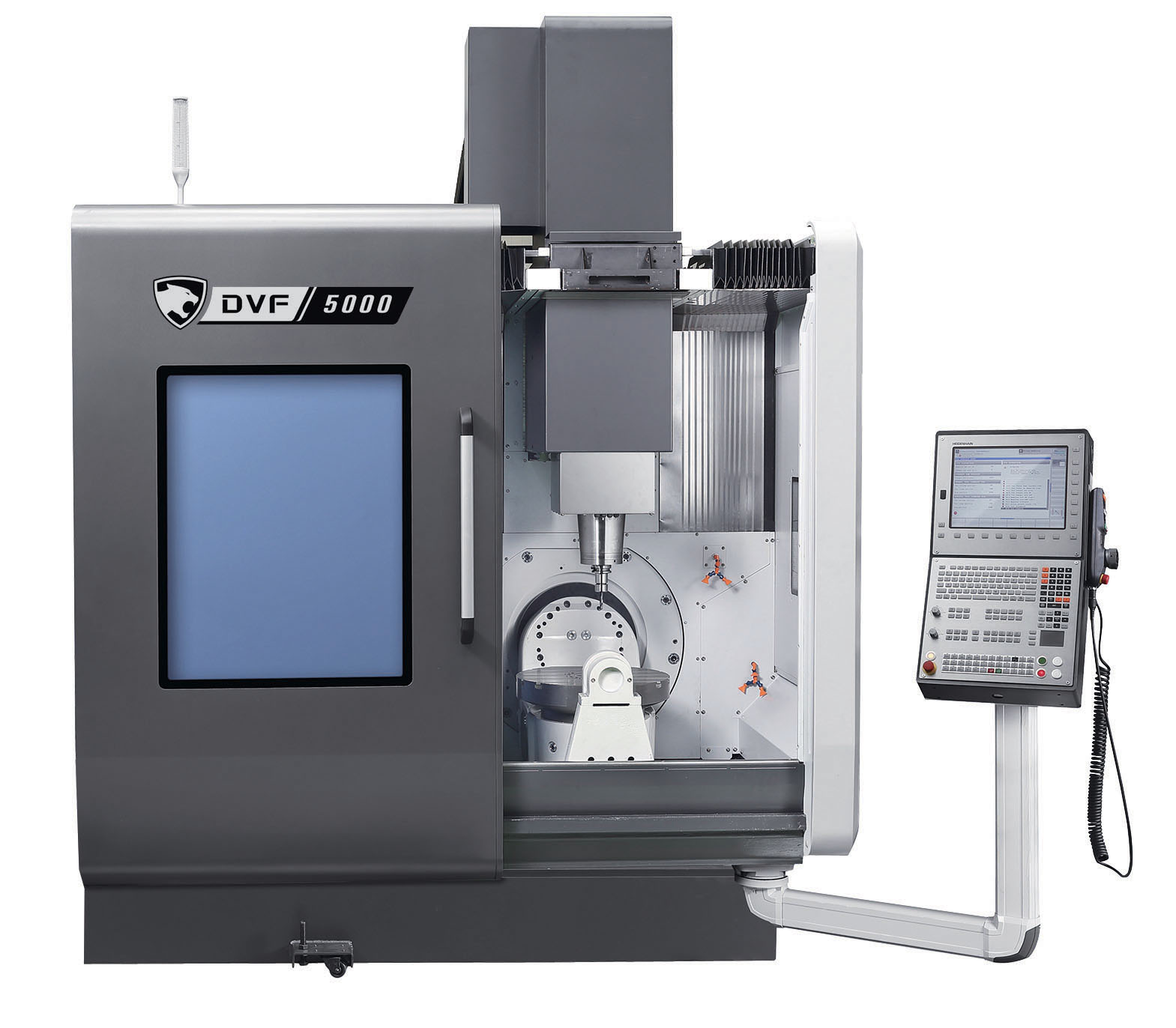 DVF 5000 simultaneous 5-axis machining centre with open door