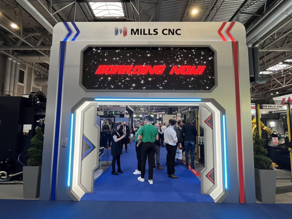 Entrance to the Mills CNC stand at MACH 2024