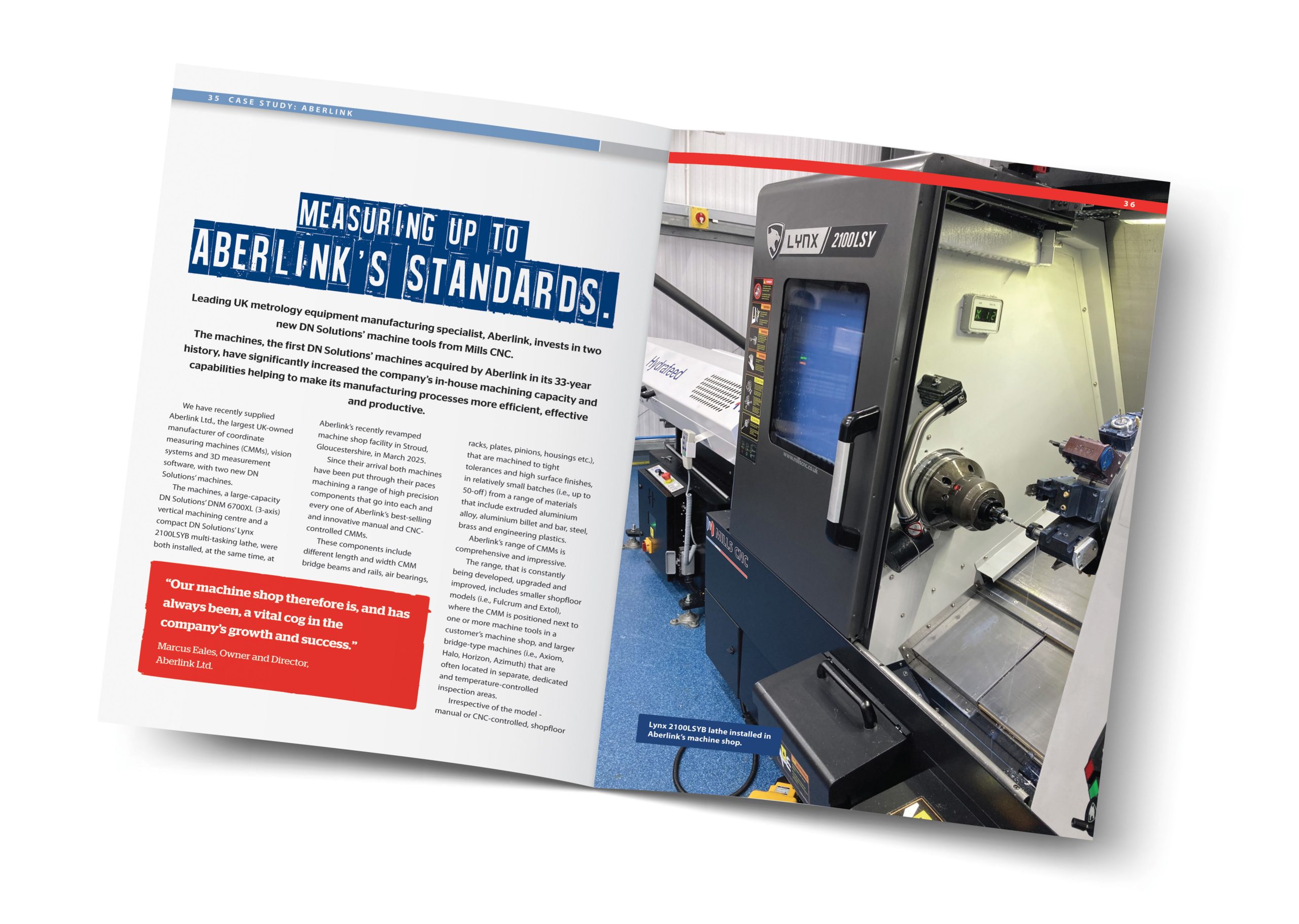Mills CNC: Insight Magazine Summer 2026 inside spread