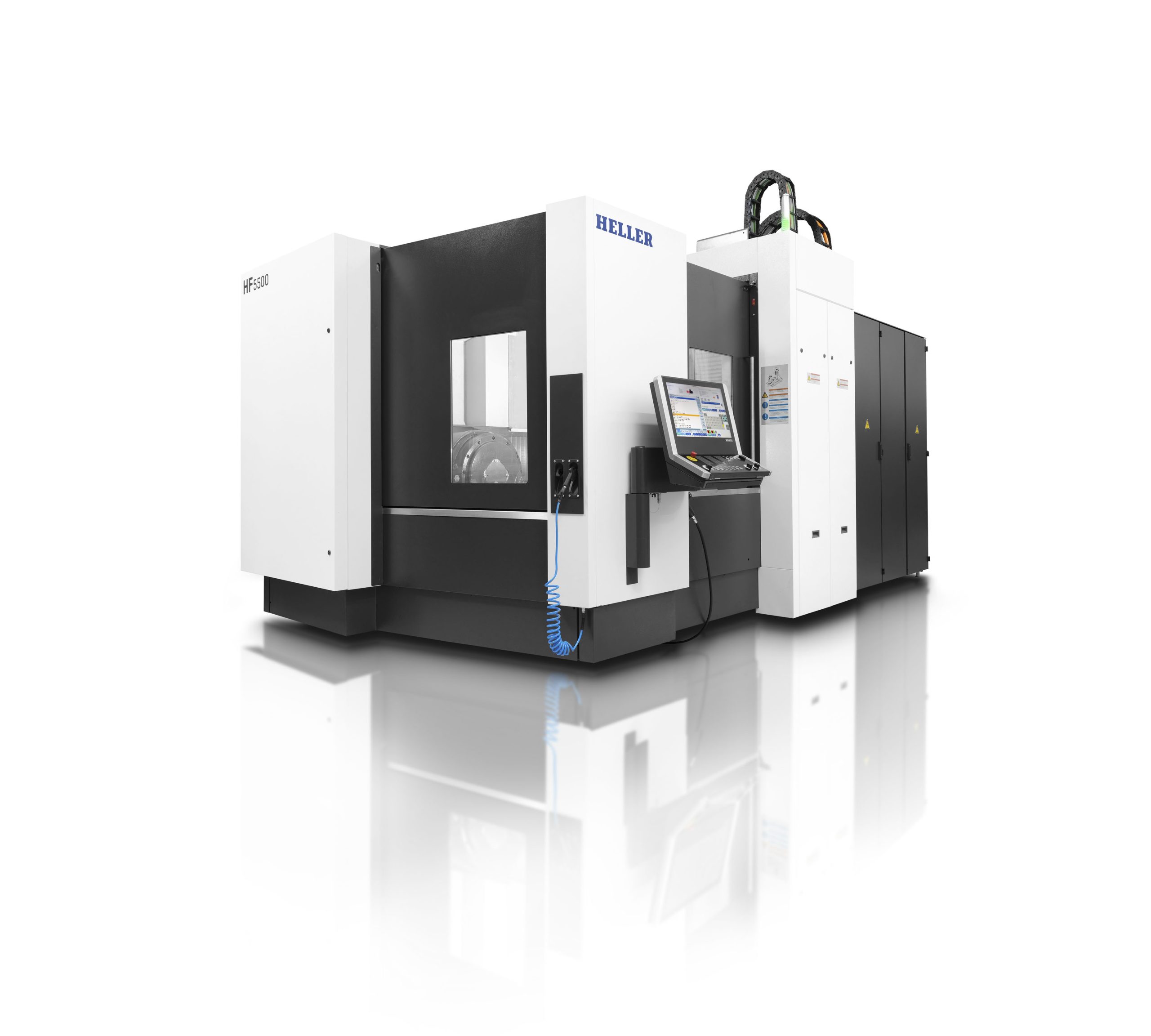 Heller HF 5500 FLEX horizontal simultaneous 5-axis mill-turn machine